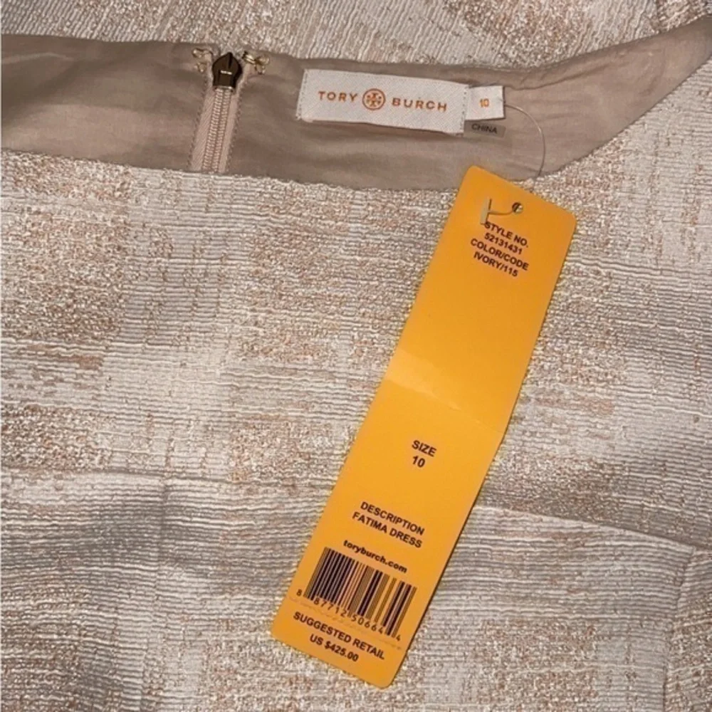 NWT Tory Burch Fatima Woven Midi Sheath‎ Sleeveless Dress